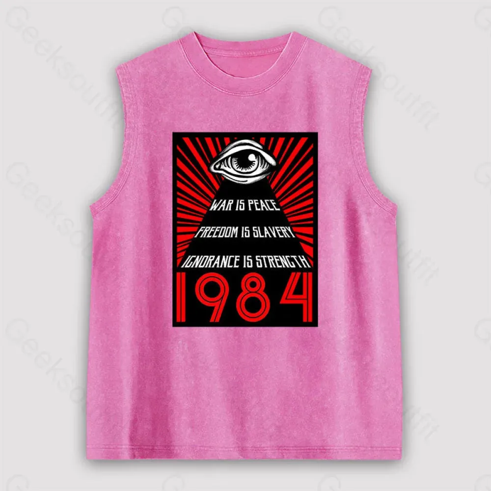 1984 Orwell Unisex Washed Tank