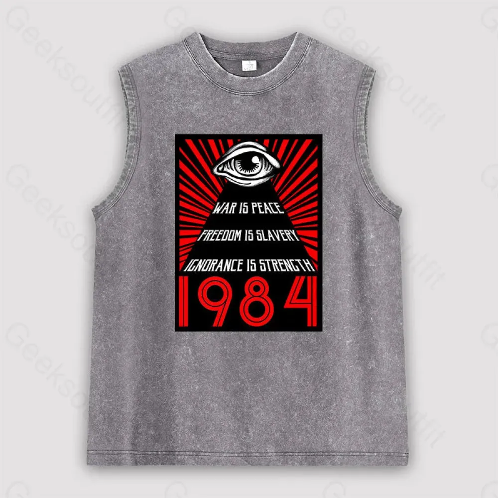 1984 Orwell Unisex Washed Tank