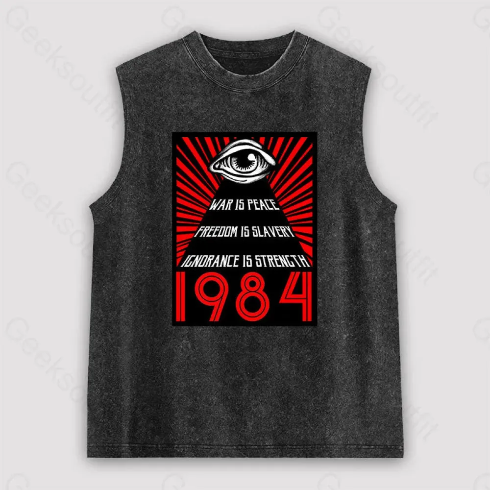 1984 Orwell Unisex Washed Tank