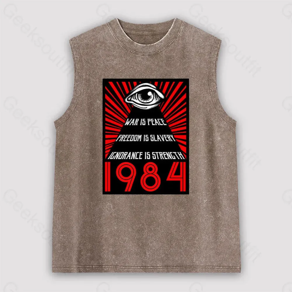 1984 Orwell Unisex Washed Tank
