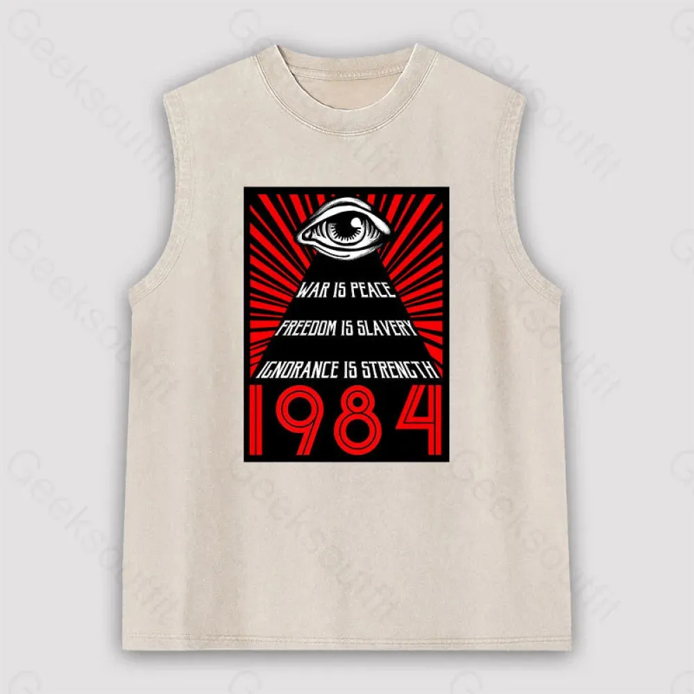 1984 Orwell Unisex Washed Tank