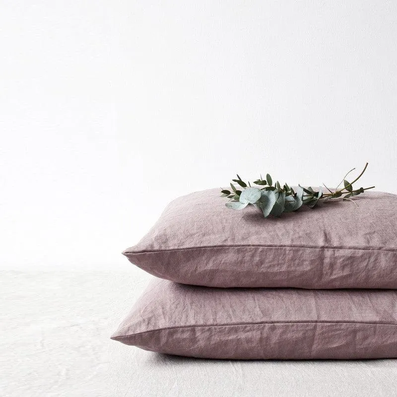 Ashes of Roses Linen Pillowcase