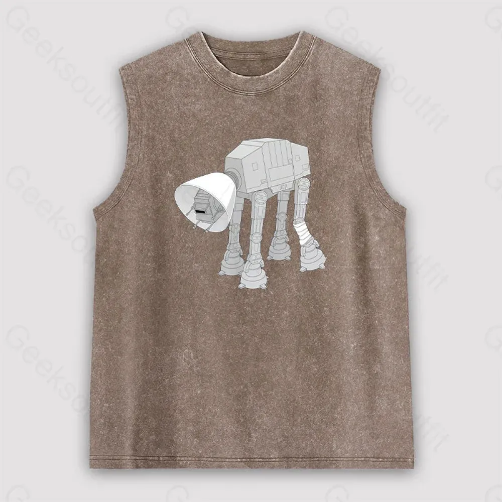 Battle Damage Unisex Washed Tank