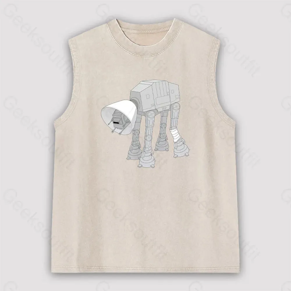 Battle Damage Unisex Washed Tank