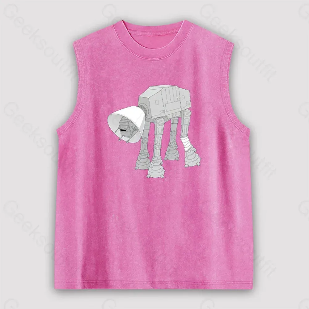 Battle Damage Unisex Washed Tank