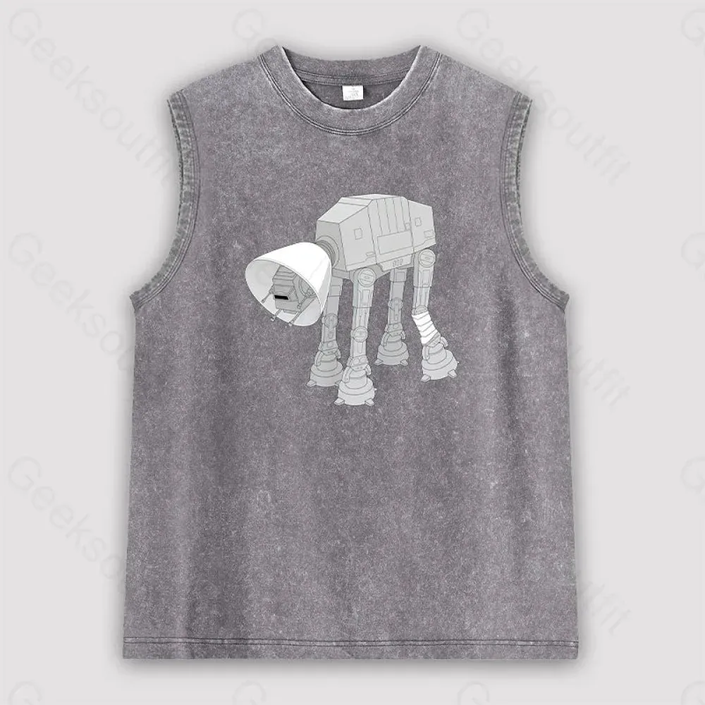 Battle Damage Unisex Washed Tank