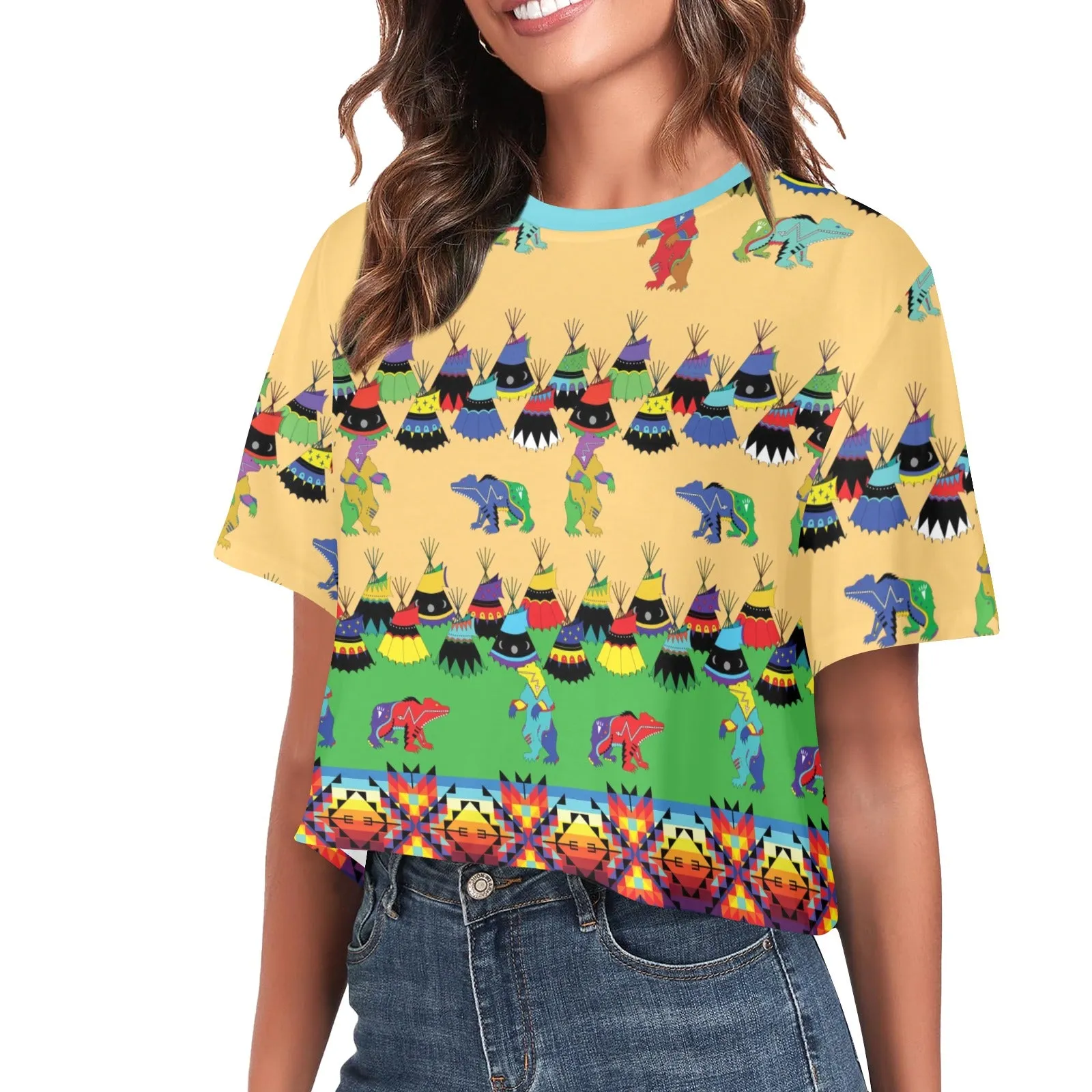 Bear Medicine Women's Cropped T-shirt