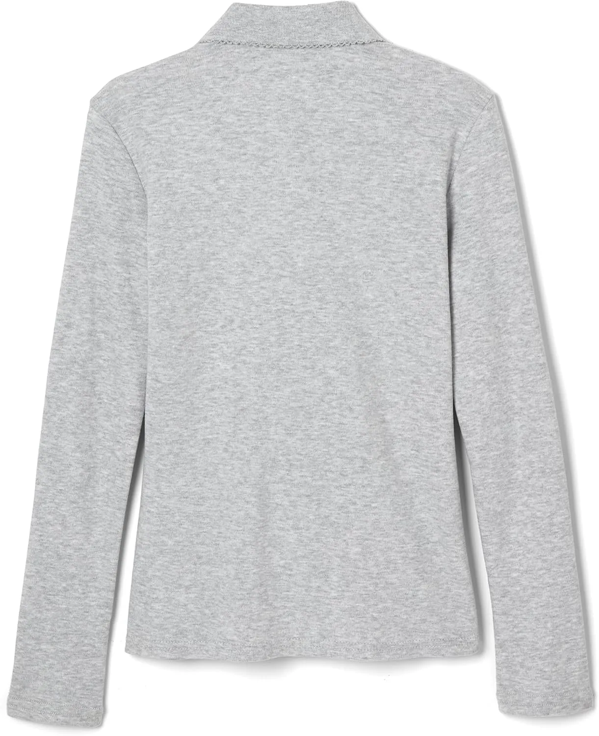 French Toast Girls' Uniform Long Sleeve Polo with Picot Collar (Standard & Plus)