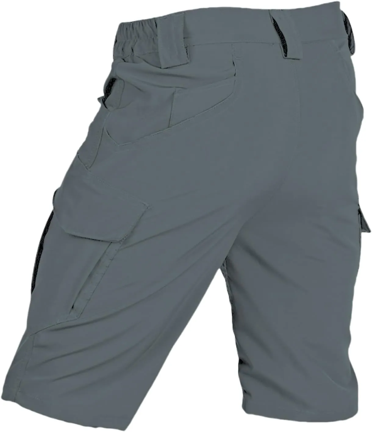 Mens Hiking Cargo Shorts Tactical Quick Dry Classic Shorts Elastic Waist Stretch Breathable Pant with Multi Pocket