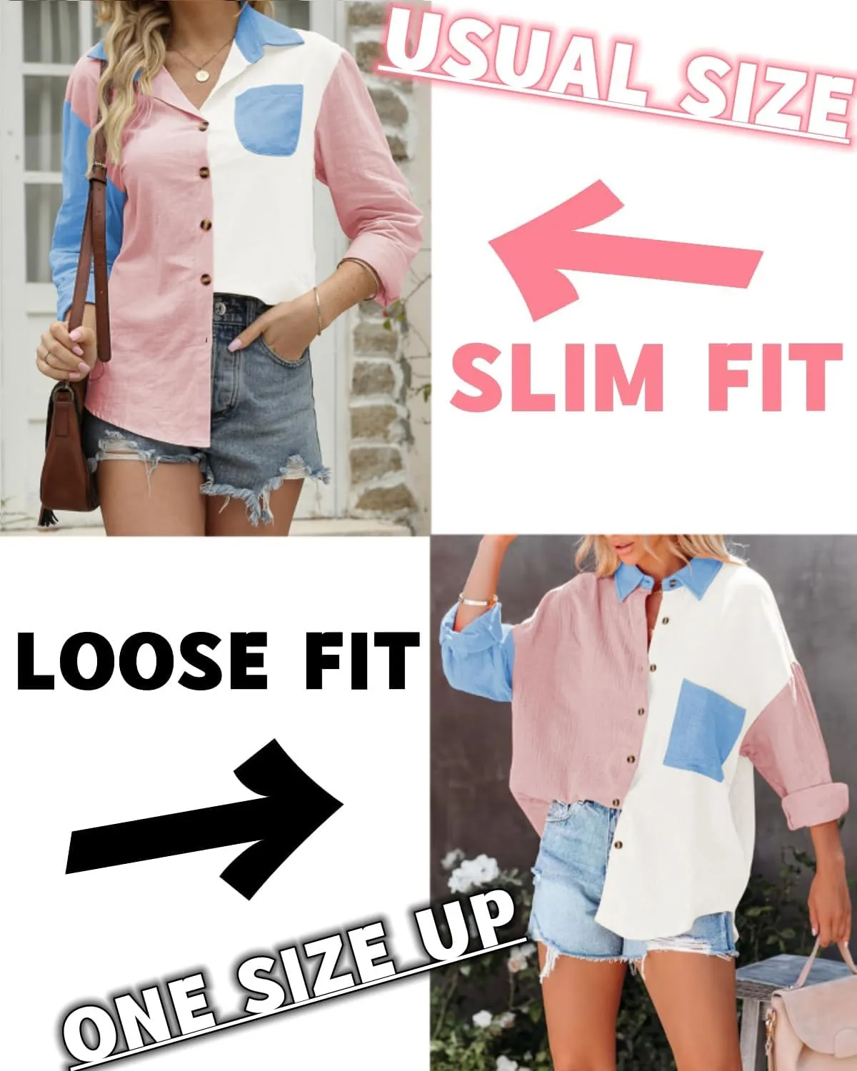 Women's Cotton Linen V Neck Button Down Shirt Long/Roll Up Sleeve Casual Collared Work Blouse Top